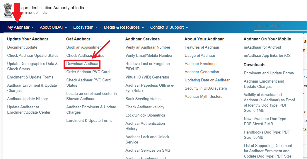 UIDAI Portal